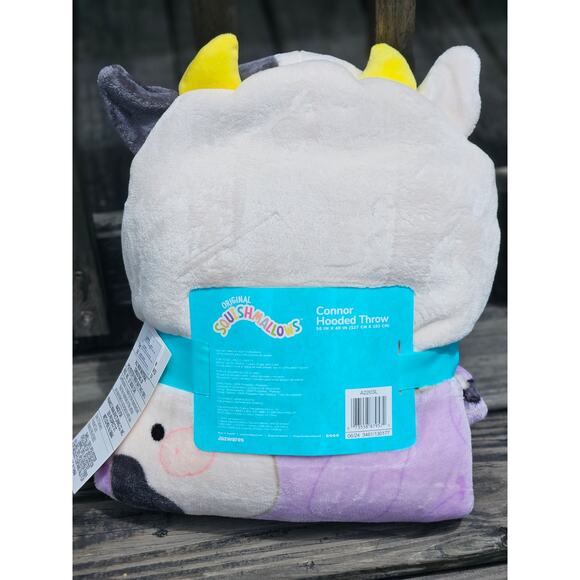 Squishmallows Connor Hooded Throw 50x40 - Picture 4 of 6